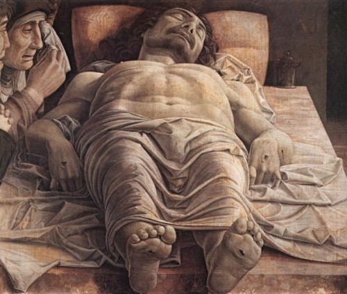 las_10_mejores_pinturas_de_jesus_de_la_historiaLa Lamentación de Cristo fue hecha por Andrea Mantegna en 1480