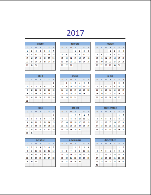 Calendarios Espectaculares 2017 Para Imprimir 8326