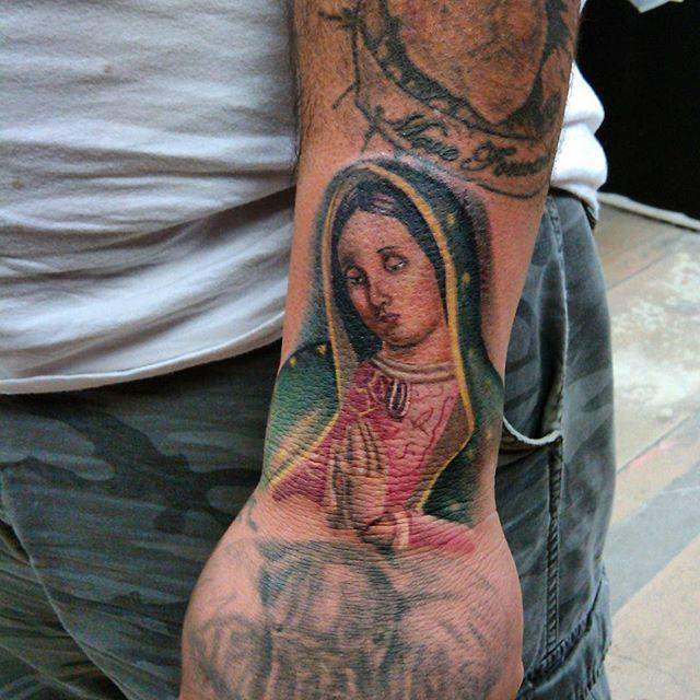 Tatuajes de la Virgen de Guadalupe.