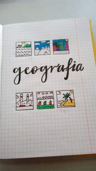 Portadas de geografía: ideas, diseños bonitos y fáciles